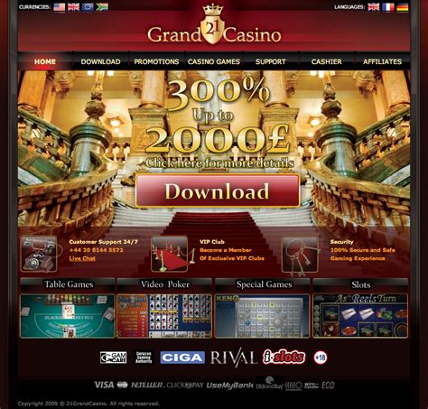 21 grand casino bonus codes